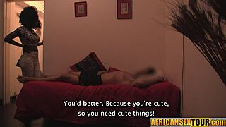 african teen's big tits bounce in rough pov pounding she loves hard