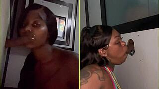 Craving Gloryhole Strangers' Cocks for Sloppy Deepthroat Swallows