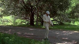 natasha marley fucked outdoors in fishnets heels cumshot facial blast