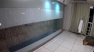 check out this wild latina milf pub creampie fuck