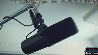 Big Booty Ebony Playboy Model Harley Dean Strips Lingerie in Studio.