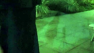 Whoa shemale Ting Xuan bares it all in public garden heels!