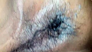 shaving my fat hairy pussy smooth and bare