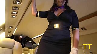 Teddy Tarantino Takes Brutal Triple BJ From Horny Flight Attendants Kiki Willow Emma
