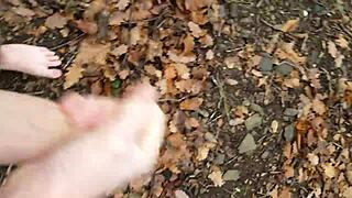 ever wondered what forest masturbation feels like in the wild outdoors?