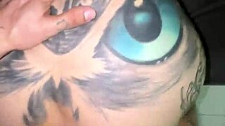 split tongue babe deepthroats me hard then takes my facial cum