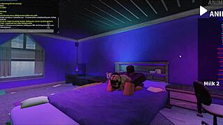 Blonde bimbo, bent over taking rough doggy from my monster BBC?