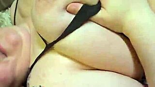 big bbw milf drains guy's balls three times with facials on her huge natural tits