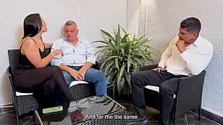 Oh Damn Curvy MILF Kiley Eliish Tibasins Fucks Cuckold Hubby's Best Friend Rough And Wild!