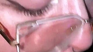 split tongue babe deepthroats me hard then takes my facial cum