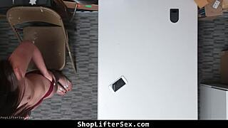 hey teen shoplifter caught stealing you ready for rough cop punishment?