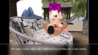 Opensim Step Mom Begs Step Son to Impregnate Her in Steamy 3D Cartoon