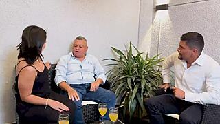 Oh Damn Curvy MILF Kiley Eliish Tibasins Fucks Cuckold Hubby's Best Friend Rough And Wild!