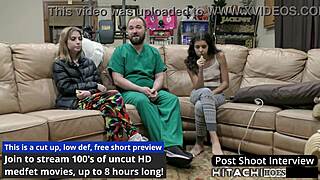 Daisy Bean gets mandatory Hitachi vibrator orgasm from doctor in Tampa hospital