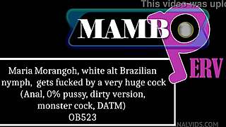 Maria Morangoh Alt Brazilian Nympho Destroyed Anally By Monster Huge Cock Dirty No Pussy