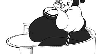 bryn's huge belly bodybuilder weight gain transformation