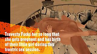 Opensim Step Mom Begs Step Son to Impregnate Her in Steamy 3D Cartoon