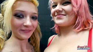 petite jackie and busty trinity share boner for banging after lesbian masturbation
