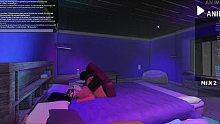 Blonde bimbo, bent over taking rough doggy from my monster BBC?