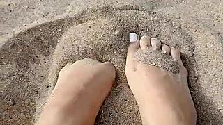 Intense Foot Movements Thrill Feet Lovers Beyond the Sand