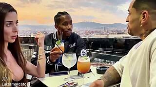 dp with boyfriend and his buddy bending me over for rough double creampie in my tight holes 😈💦👫