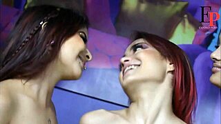 i finally taste her pussy as lesbian stepsis in first steamy lick