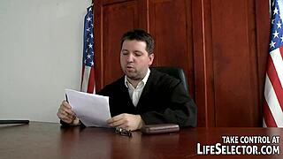 oops, my pussy's throbbing from this courtroom pounding... interactive fuck gone wild