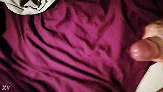 guy wanks huge cock to massive cumshot explosion