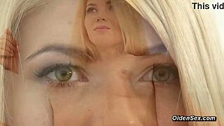 Blonde teen 18+ strokes and sucks old grandpa's cock until mouthful cumshot.