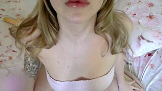 tender girl gags on deepthroat rubber cock in hot solo milf toy play with gaping ass