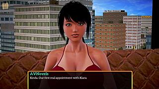 brunette's big tits and ass take monster cock