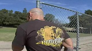 horny big tit wife takes stranger cock doggystyle as husband watches