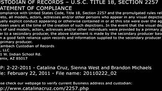 Sienna West And Catalina Cruz Share Bed For Curvy Lesbian Deepthroat And Riding