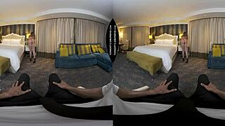 VR fun with petite rory knox taking big black cock deep 😈 stockings ripped off!