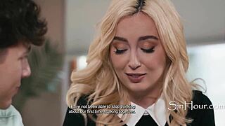 good christian petite blonde lexi lore takes parker ambrose up the ass to save virginity