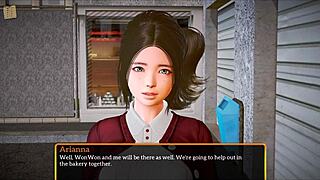 brunette's big tits and ass take monster cock