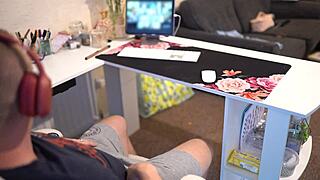 boss, you like watching me suck your cock on zoom? cum right in my mouth!