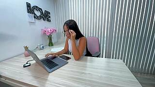 big booty latina daniela andrea faces punishment from muscular boss at work