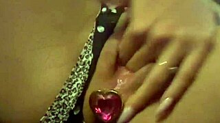 Latina beauty Mira rips panties shoves huge dildo deep in wet pussy