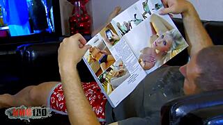 Cougar slut takes two excited cocks deep in threesome