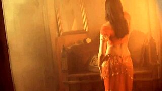 Exotic Brunette Dances Teases Strips Nude Sensually Beautiful.