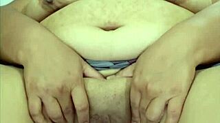 fat girl's big pussy stuffed with massive toy stretching wide