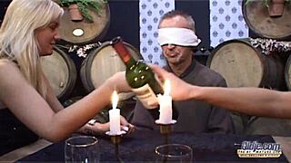 yo, those two teens swapped grandpa's cum right after their wild threesome cowgirl and doggystyle romp!