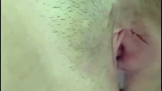 blonde latina boldly flashes her tight pink vagina up close