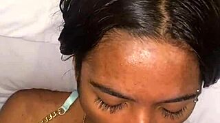 man, that petite babe felt every drop of milk splashing her face from that dark stud's load, pure bliss!