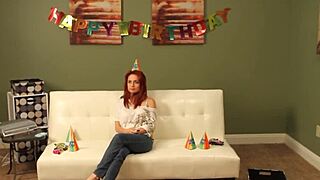 Hot birthday girls licking wet pussies together! 👭💦🎉