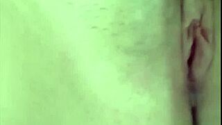 blonde latina boldly flashes her tight pink vagina up close