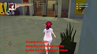 red haired lady gets fucked in pantsu new hentai game video