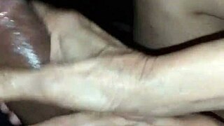 Asian babe jerks oiled monster BBC handjob 😏💦