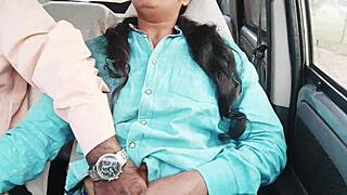 Uncle, your teen niece's big boobs bounce while dirty talking in car romance?